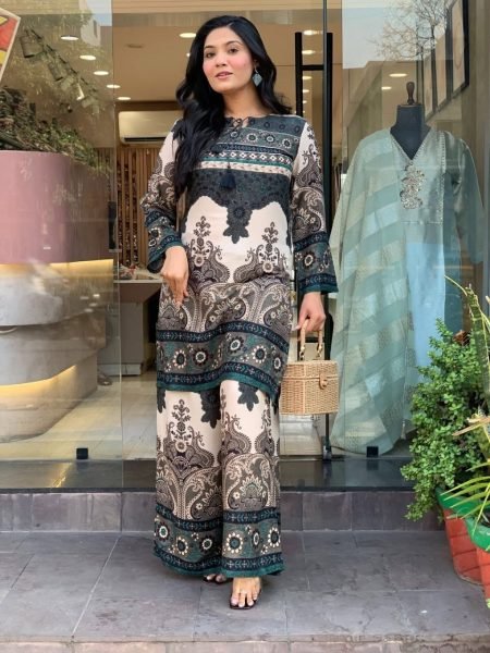  Designer Digital Print Rayon Cotton Co Ord Set with Ankle Length Pant CO ORD Sets
