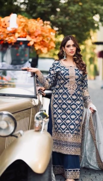 Designer Faux Georgette Embroidered Top and Plazzo with Dupatta for Party Wear  Ready To Wear Collection