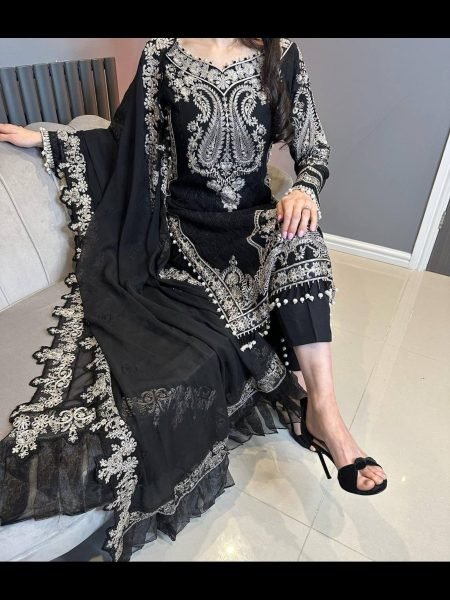 Designer Georgette Kurti Plazoo Suit Designer Plazzo Salwar Suits Wholesale