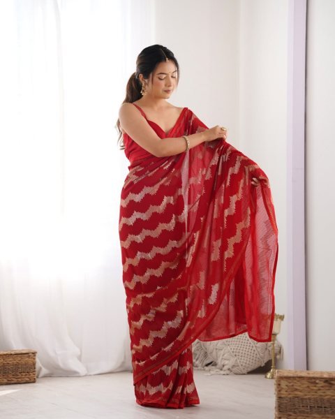 Designer Georgette Sequin Saree with Blouse Top Wholesale Collection for Online Shopping  Georgette Sarees Wholesale