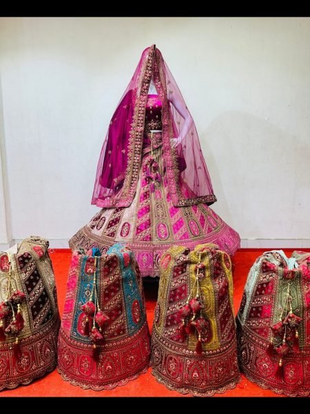 Designer Heavy Embrodery with handmade work bridal lehenga Collection by Royal Export Bridal Lehenga Choli