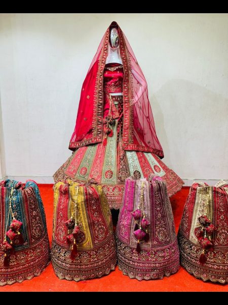 Designer Heavy Embrodery with handmade work bridal lehenga Collection by Royal Export Bridal Lehenga Choli