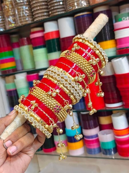 Designer Heritage Punjabi Wedding Chooda Bangles For Bridal Wear Sarees 