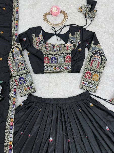 Designer Lehenga Choli Near Me Natural Crepe Silk Wedding Lehenga with Embroidery Work Online Collection at Wholesale Rate Designer Lehenga Choli