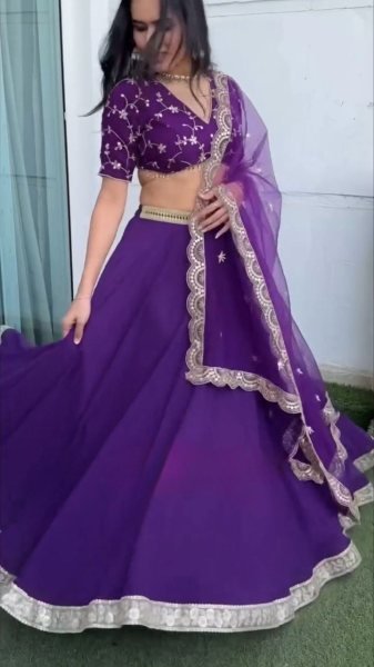 Designer Lehenga with Canvas Patta Heavy Embroidery with Butterfly Net Dupatta Designer Lehenga Choli