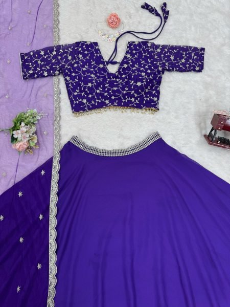 Designer Lehenga with Canvas Patta Heavy Embroidery with Butterfly Net Dupatta Designer Lehenga Choli