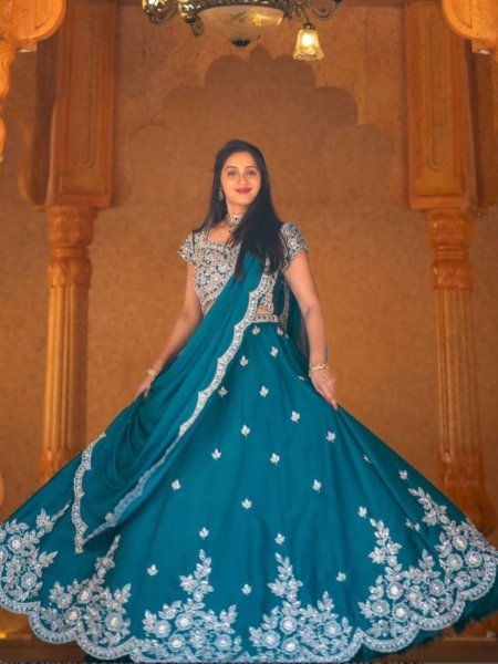 Designer Lehenga with Embroidery wok and Chinon Duppta  