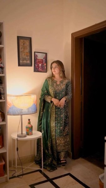 Designer Long Heavy Faux Georgette 5mm Sequence Embroidered Top   Pant Set with Dupatta for Wedding Events Embroidery Kurtis 