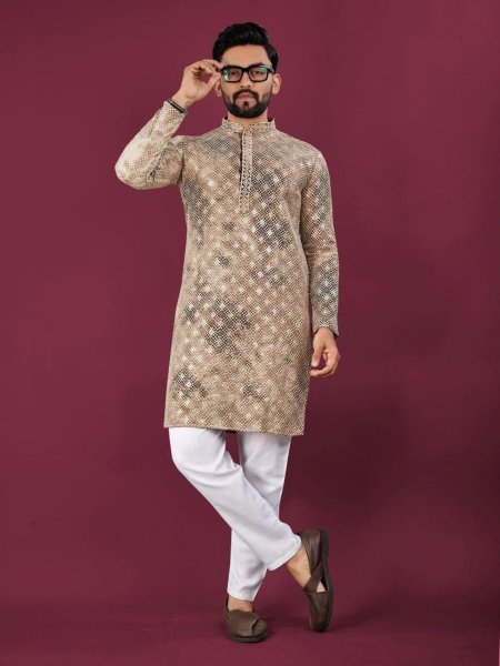 Designer Mens Kurta Pajama Perfect for Ethnic Events Mens Wear
