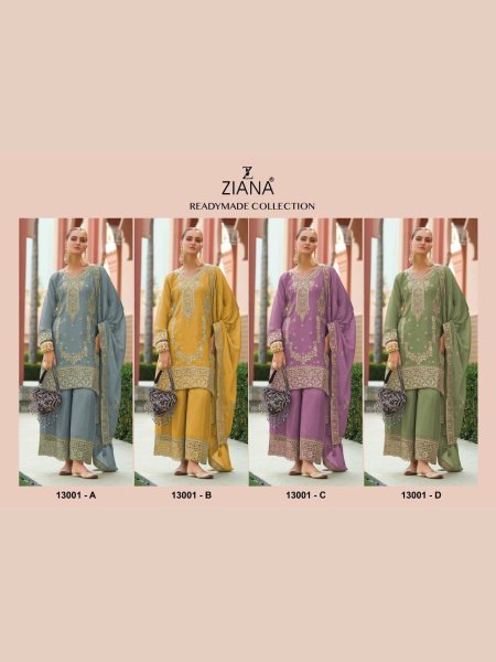 Designer Pakistani Salwar Suit With Chinon Silk Embroidery Work Available in low price