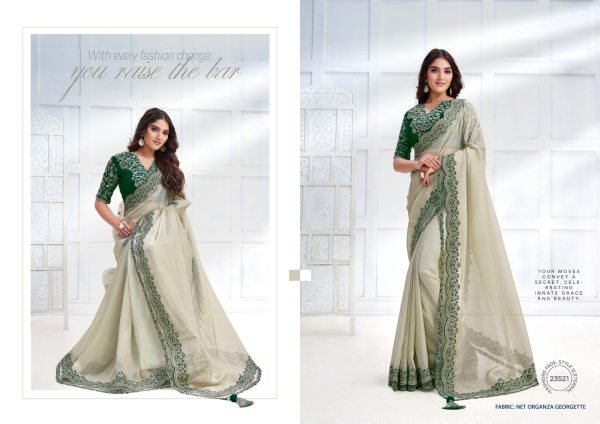 Designer Partywear Saree Collection - Mohmanthan Majestica  Bollywood Fancy Sarees Wholesale