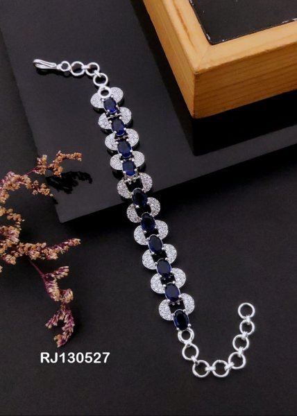 Designer Pink Stone American Diamond Bracelet at Wholesale Rate Fashion Accessories Wholesale