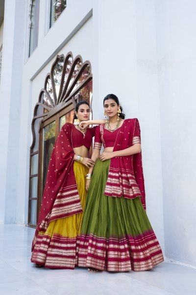Designer Pure Chanderi Lehenga Choli  For wholesale collection Designer Lehenga Choli