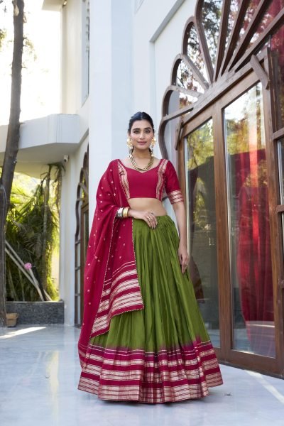 Designer Pure Chanderi Lehenga Choli  For wholesale collection Designer Lehenga Choli