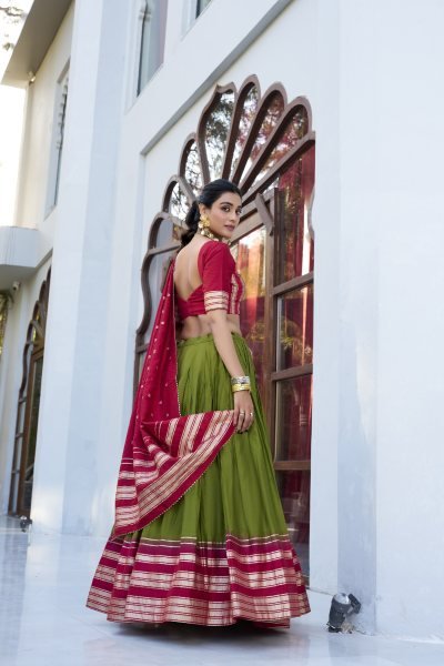 Designer Pure Chanderi Lehenga Choli  For wholesale collection Designer Lehenga Choli