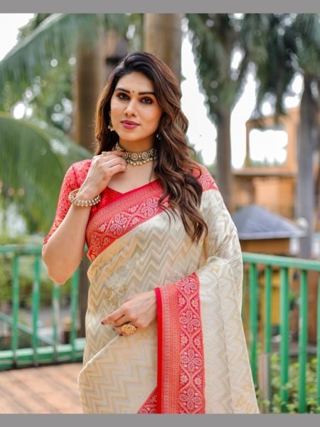 Designer Pure Kanjivaram Pattu Saree with Zari  weaving Silk Sarees Wholesale