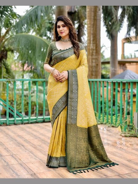 Designer Pure Kanjivaram Pattu Saree with Zari  weaving Silk Sarees Wholesale