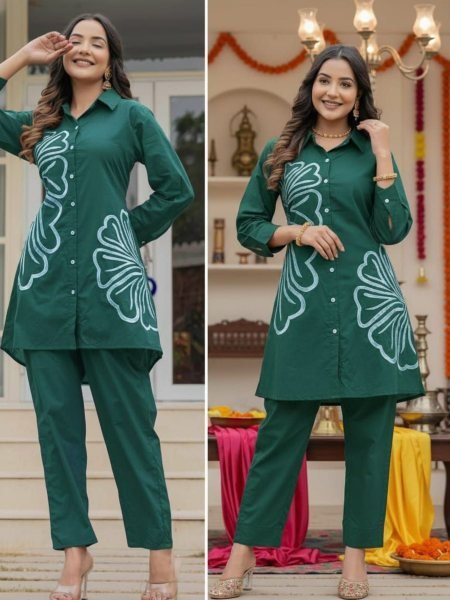 Designer Rayon Co-Ord Set with Multi Thread Embroidery Best for Wholesale and Resellers 