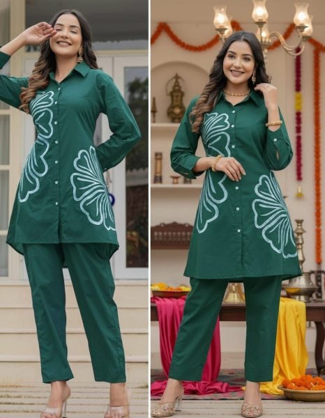 Designer Rayon Co-Ord Set with Multi Thread Embroidery Best for Wholesale and Resellers CO ORD Sets