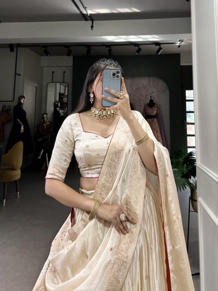 Exclusive Shimmer Silk Lehenga Collection in Wholesale Rate Designer Lehenga Choli