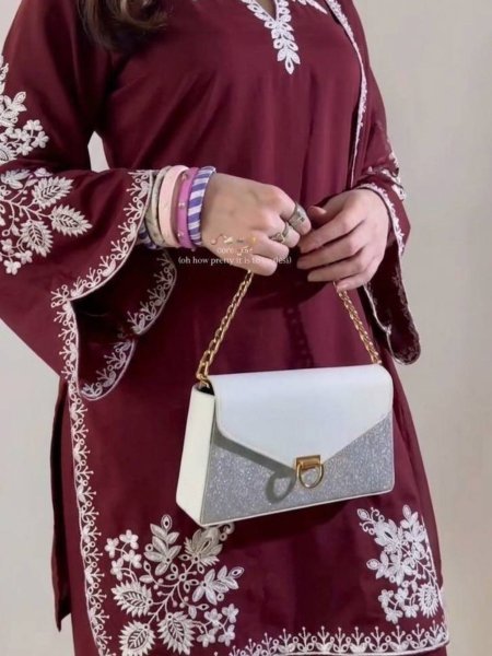 Designer Roman Cotton Farshi Salwar Suit with Embroidered Dupatta 