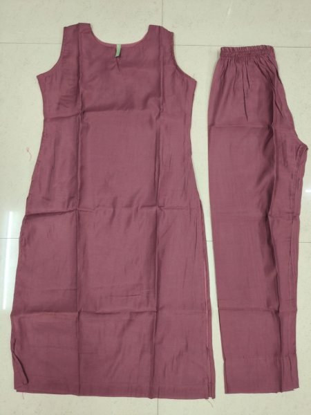 Designer Roman Silk Solid Kurti Pant Set with Pocket for Women Office Wear and Casual Wear Kurti With Bottom Wholesale