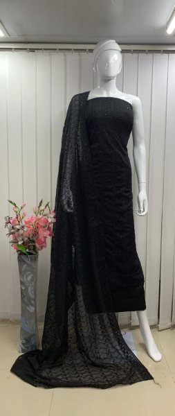 Designer Sequence Work Dress Material with Premium Quality Fabrics Color Set Matching Dress Material Wholesale