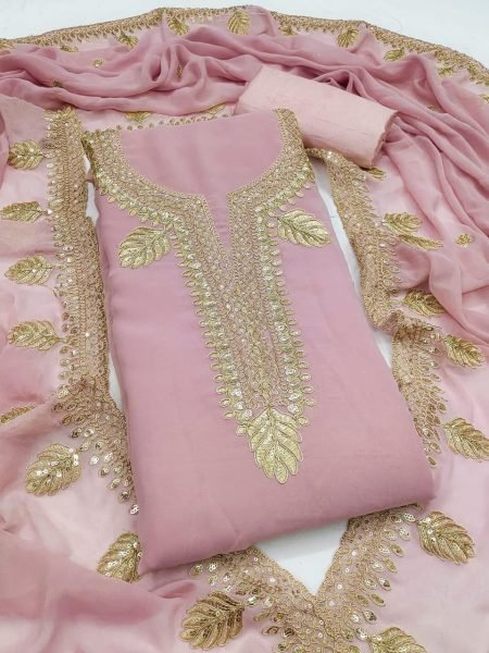 Designer Sequin Jorjat Salwar Suit with FT Micro Bottom 3Pc for Weddings & Festivals Wear Affordable Wholesale Offer Color Set Matching Dress Material Wholesale