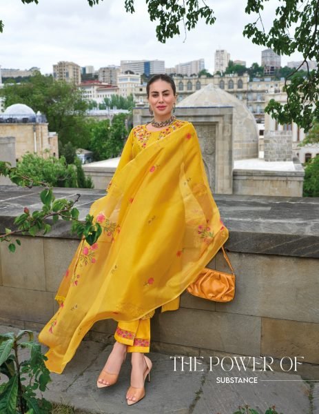 Designer Viscose Party Wear Organza Embroidery Lace Work Kurtis  3 Piece Kurti Set