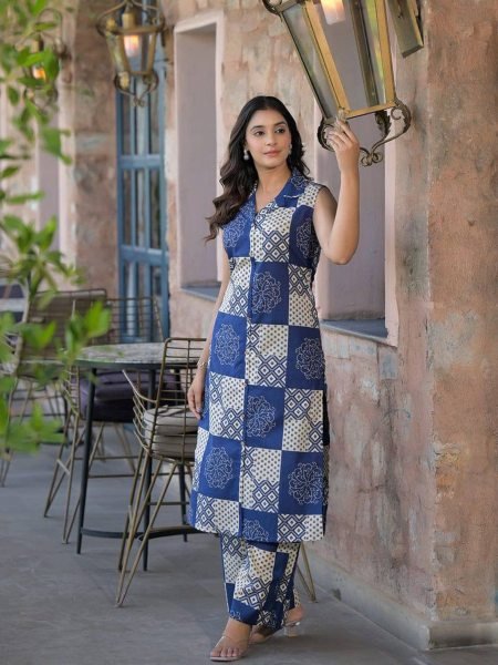Digital Printed Poly Rayon Kurti with Pant ReadyMade Daily Wear Set with Sleeve Fabric Kurtis