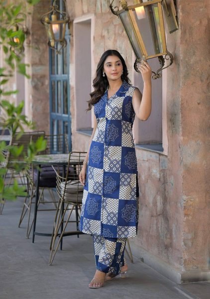 Digital Printed Poly Rayon Kurti with Pant ReadyMade Daily Wear Set with Sleeve Fabric Kurti With Bottom Wholesale