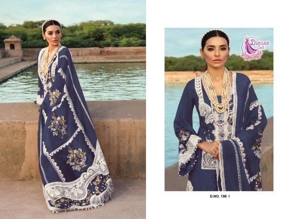 Dinsaa 196 F To J Chikankari Designer Pakistani Suit Single Available  Pakistani Suits Wholesale