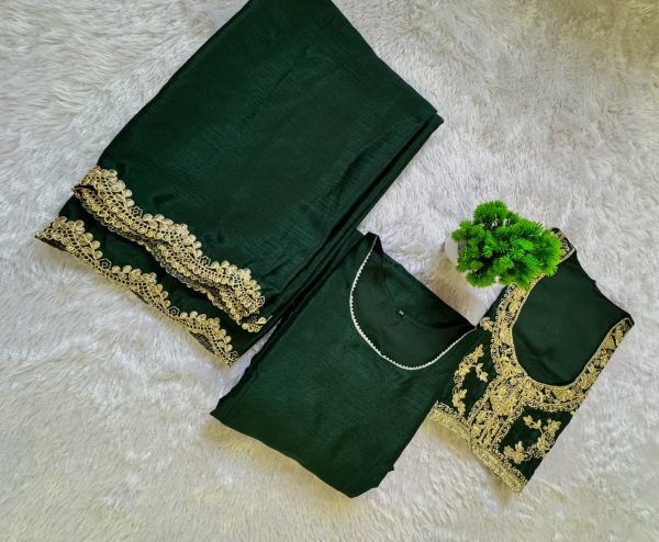 Distinctive Green Festive Wear Gown with Koti and Embroidery Dupatta Kurti With Dupatta Wholesale