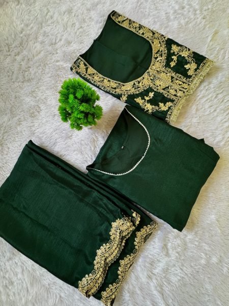 Distinctive Green Festive Wear Gown with Koti and Embroidery Dupatta Kurti With Dupatta Wholesale