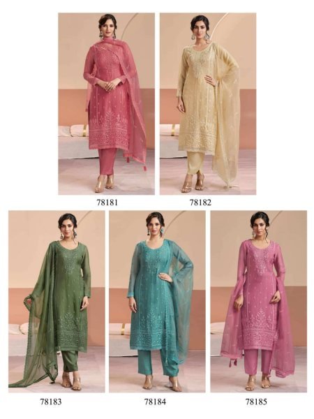 Dusty Rose Heavy Chiffon Embroidered 3 Piece Suit Set with Santoon Silk Inner at Manufacturer Rate Churidar Salwar Suits Wholesale