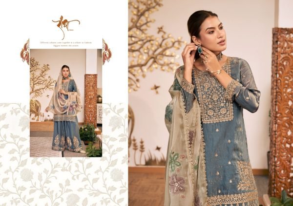 Dynamic Green Party Wear Fendy Silk Plazo Suit with Heavy Embroidery and Dupatta Designer Plazzo Salwar Suits Wholesale