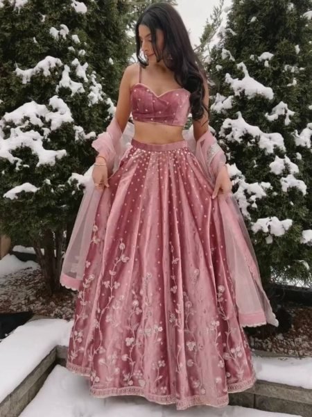 Dynamic Japan Satin Lehenga with Coding Dori Sequins Work for Wedding Wear  Lehenga