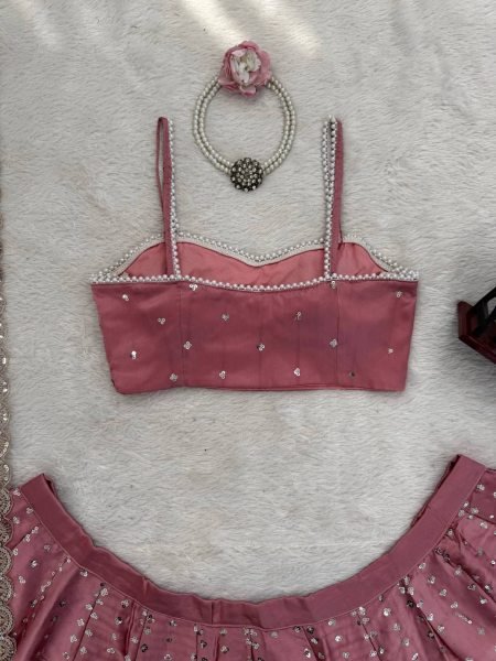 Dynamic Japan Satin Lehenga with Coding Dori Sequins Work for Wedding Wear Bollywood Lehenga Choli