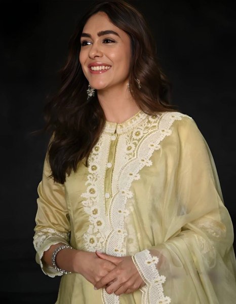 Dynamic Mint Yellow Roman Embroidered Top Salwar Dupatta Set with Soft Organza Dupatta Ready To Wear Collection