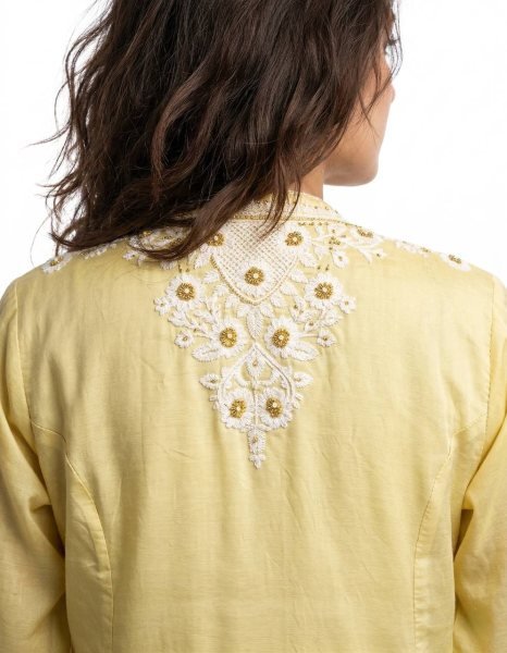 Dynamic Mint Yellow Roman Embroidered Top Salwar Dupatta Set with Soft Organza Dupatta Ready To Wear Collection