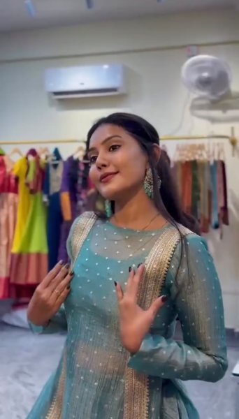 Dynamic Teal Green Premium Salsa Crush Lehenga Choli with Fully Stitched Blouse Ready To Wear Collection