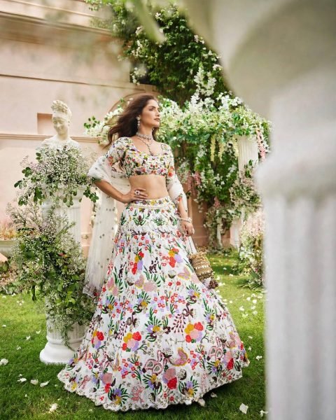 Dynamic White Designer Masti Silk Lehenga with Sequin Embroidery and Dupatta  Designer Lehenga Choli