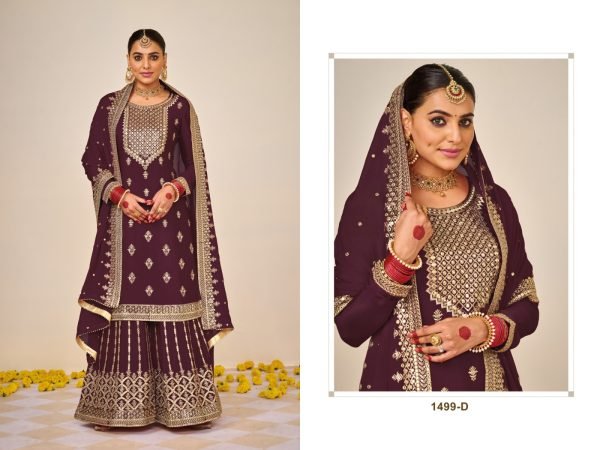 Eba Hurma Heavy Faux Georgette With Embroidery Work Palazzo Suit  Designer Plazzo Salwar Suits Wholesale