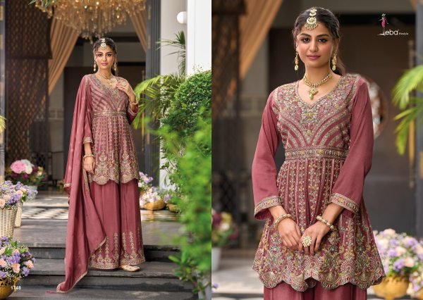 Eba Lifestyle Barbie Vol 4 Designer Salwar Kameez Luxury Embroidered Chinon Dress Wholesale Price Designer Plazzo Salwar Suits Wholesale