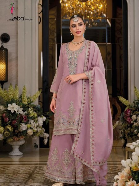 Eba Lifestyle Paradise Embroidered Wedding Suit Ready To Wear Wholesale Salwar Kameez
