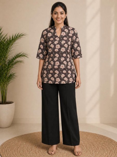 Efficient Brown New Arrival Co Ord Set at Wholesale Rate 