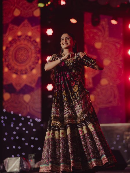 Effortless Black Printed Muslin Cotton Lehenga Choli with Coin Handwork Lace Dupatta Navratri Lehnega Choli
