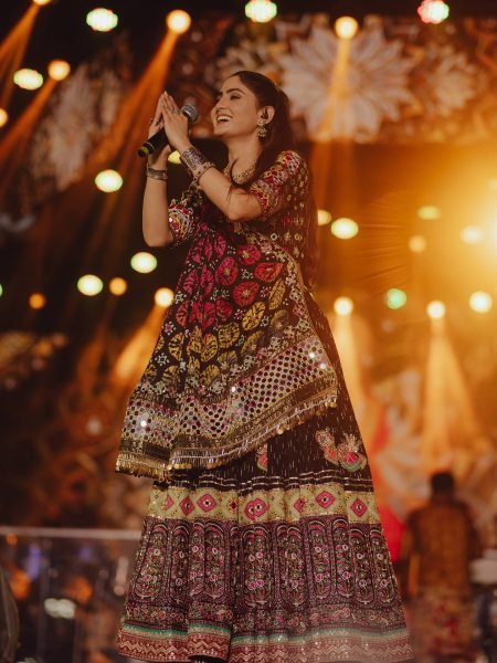 Effortless Black Printed Muslin Cotton Lehenga Choli with Coin Handwork Lace Dupatta Navratri Lehnega Choli