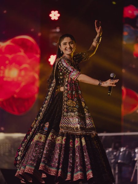 Effortless Black Printed Muslin Cotton Lehenga Choli with Coin Handwork Lace Dupatta Navratri Lehnega Choli