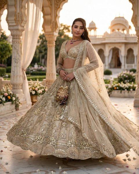 Effortless OffWhite Wedding Wear Soft Net Lehenga with Coding Sequin Embroidery Designer Lehenga Choli